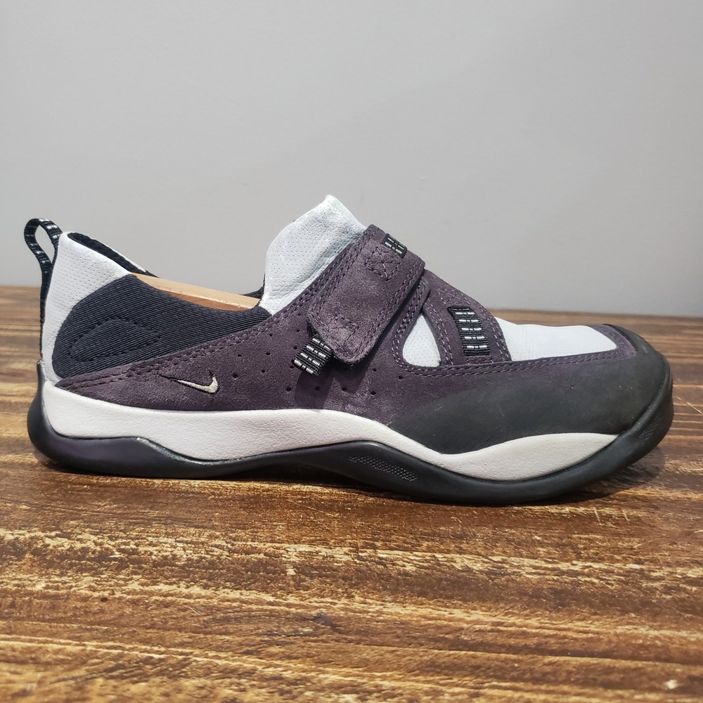 Nike Shoes Womens 7.5 Air Rhyodomo Slip On Purple White Good 308567-031